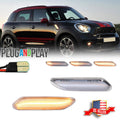 Sequential Clear Lens LED Side Marker Lights for Mini Cooper R60 R61 (2011–2016)