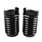 CNC Upper Fork Boot Slider Cover Black for Harley Street Glide FLHX FLHXS (14-23)