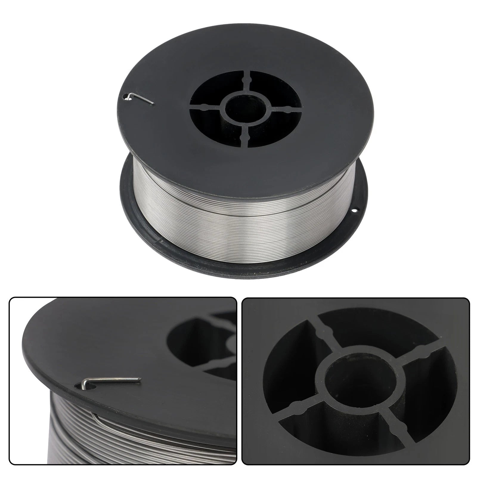 Set of 3 Gasless Flux Core Welding Wire Spools 0.035" Diameter