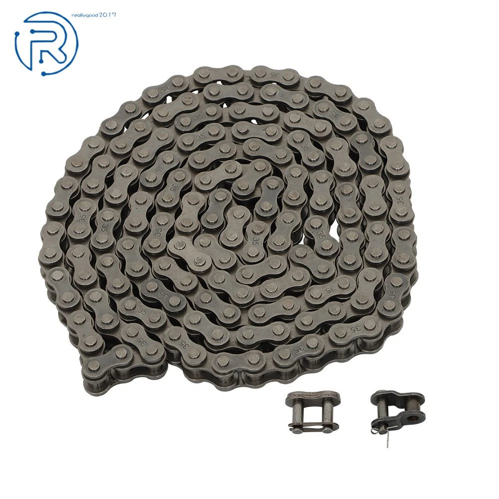 35 Roller Chain for Mini Bike (5 Feet, 2 Master Links, 1 Offset Link)