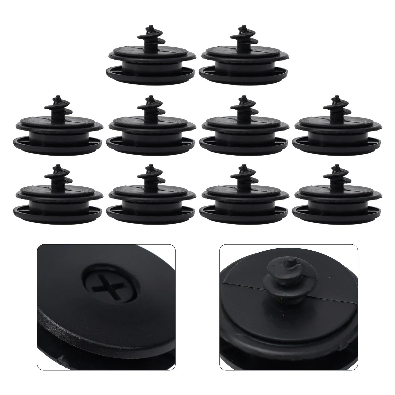 2 x Car Floor Mat Anti-Slip Clip Auto Carpet Fixing Grips Clamps Holders Black