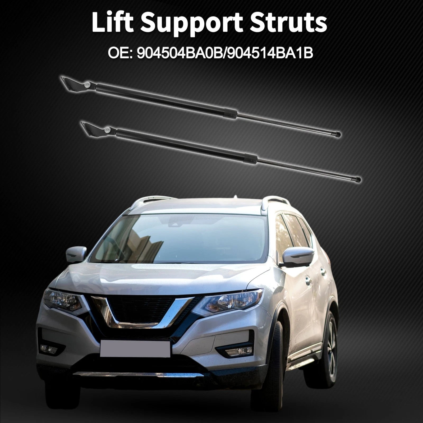 Rear Hatch Lift Supports Struts No. 904504BA0B/904514BA1B for Nissan Rogue (2014–2020)