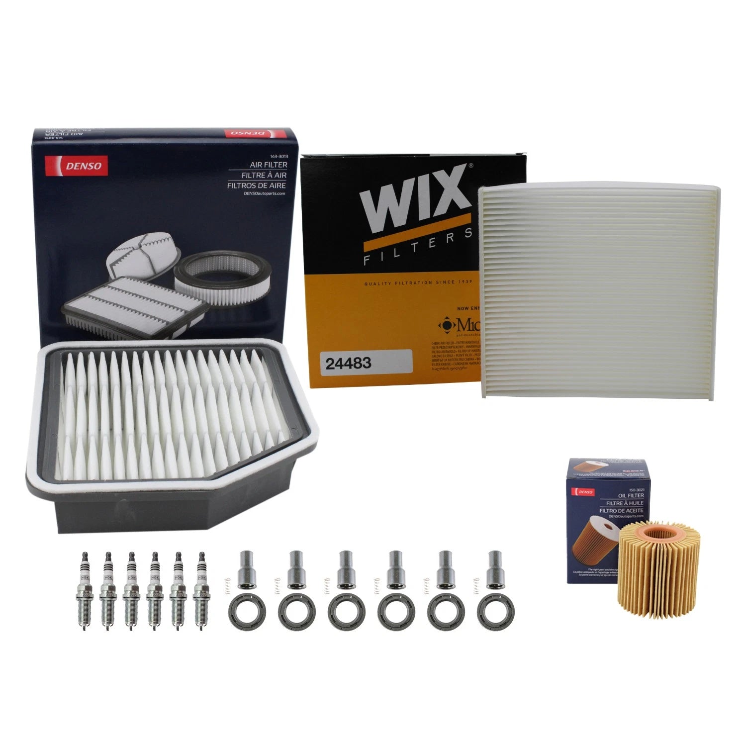 Tune Up Kit with NGK 6 Spark Plugs & Boots for Lexus IS250 (2006–2015)