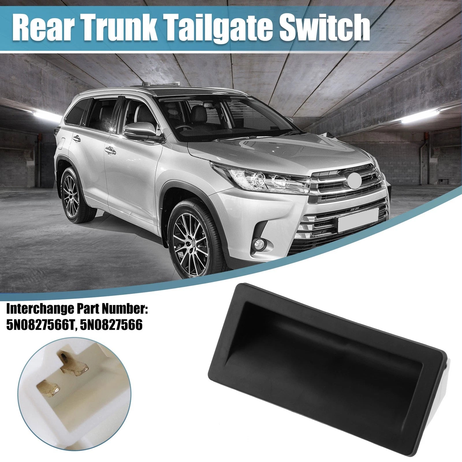5N0827566T Rear Trunk Tailgate Switch for Volkswagen Jetta (2010–2018)