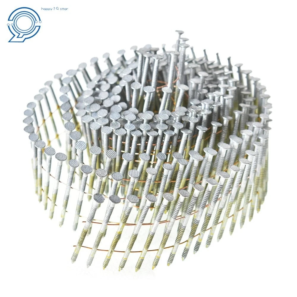 3600 Pcs 0.092"×2-1/2" Siding Nails Collated Wire Coil Full Round Head
