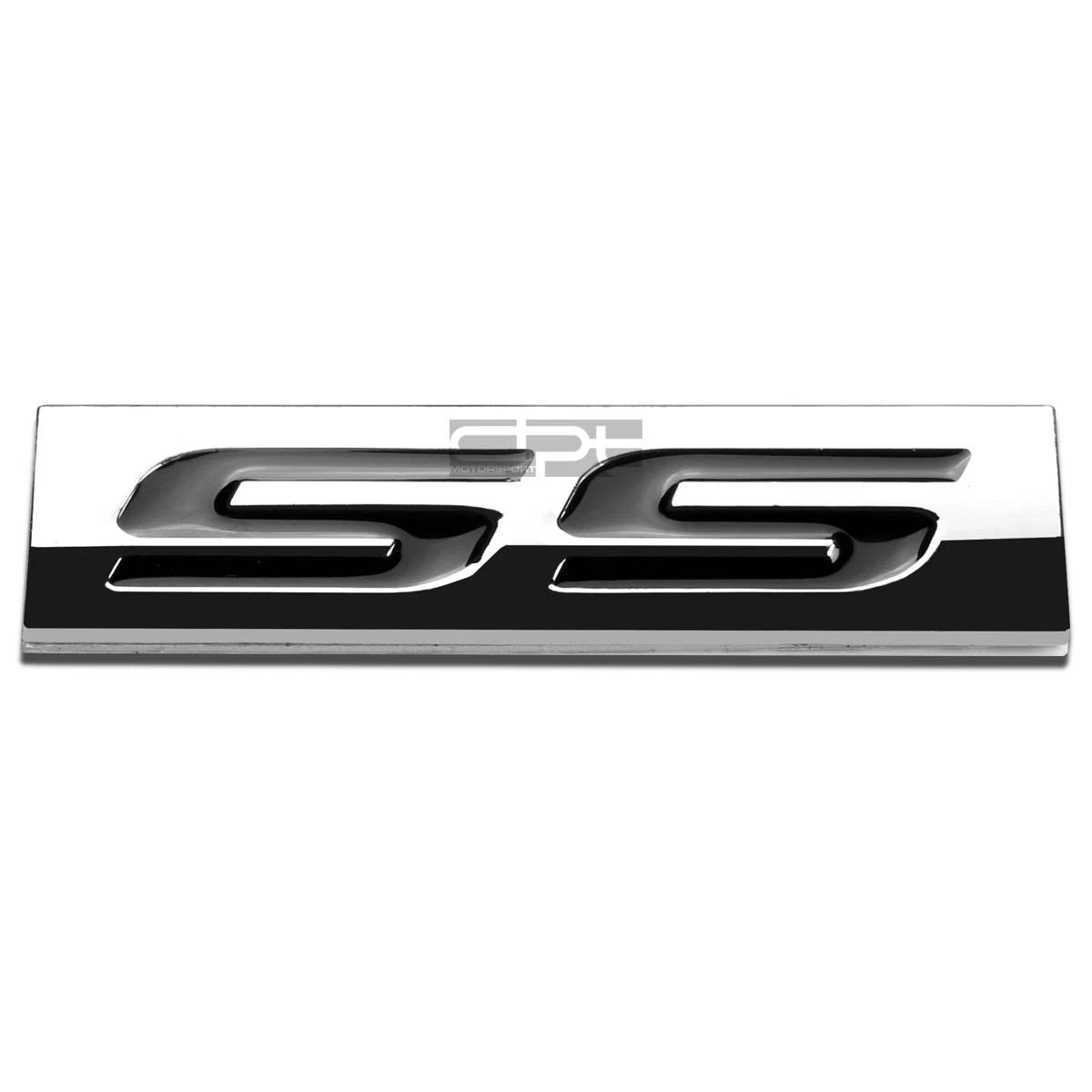 3D Polished Black Lettering Emblem Badge for Chevrolet SS (2014–2017)