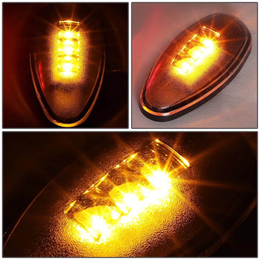 Set of 2 Clear Lens LED Dually Fender Lights for Chevy Silverado/GMC Sierra (2001–2014)