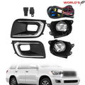 Pair LED Front Bumper Fog Lights for Toyota Sequoia (2018–2022)