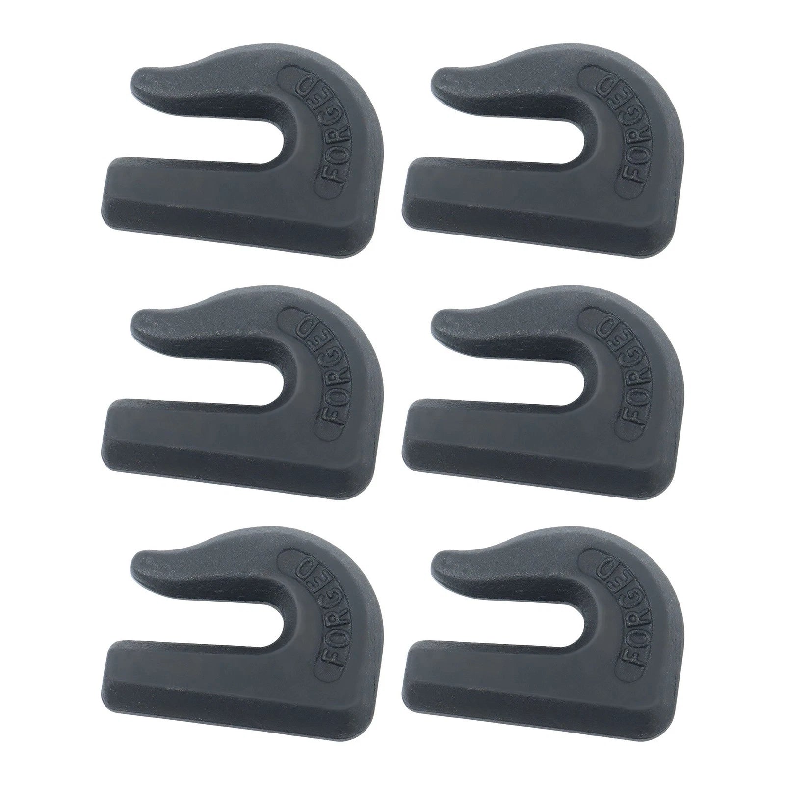 Set of 6 Weld On Grab Hooks for Heavy-Duty Applications (6600lbs Capacity)
