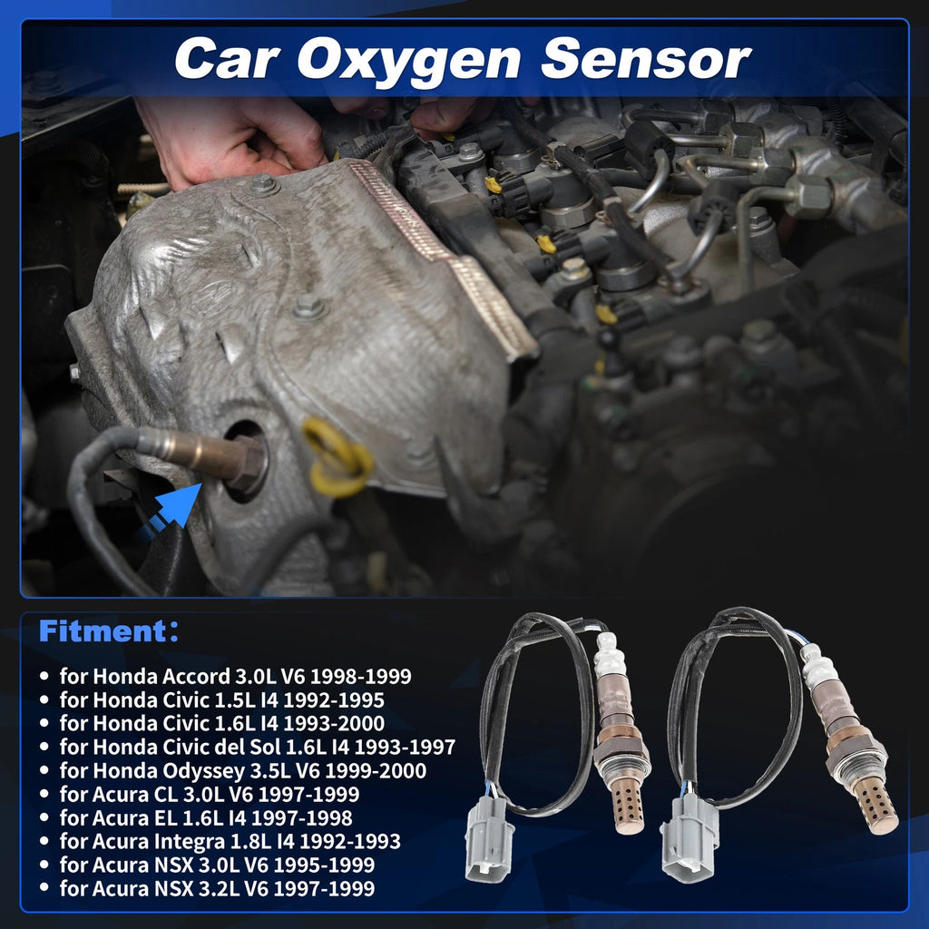 2X Upstream & Downstream Oxygen Sensor for Honda Odyssey 3.5L V6 (1999–2000)