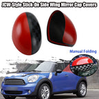 JCW-Style Mirror Cap Cover for MINI Cooper R55 R56 R57 R58 R59 R61 (2007–2015)