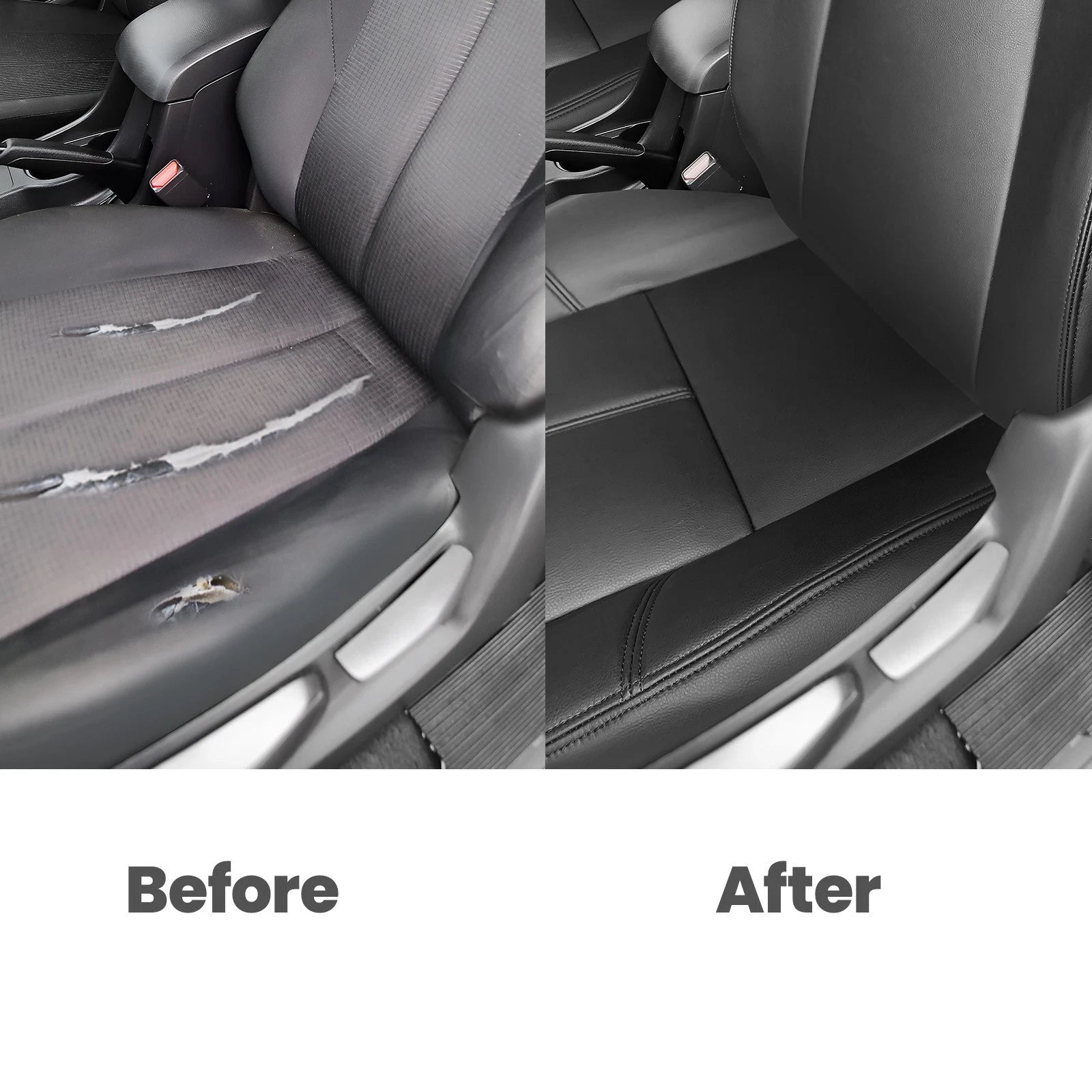 Set of 2 Front Seat Covers for Chevy Silverado 1500 2500 (2007–2014) Black