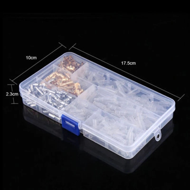 400PCS Wire Terminals for Motorcycle Brass Male & Female Connectors