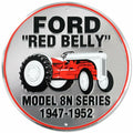 12" Embossed Metal Circle Sign for Ford 8N (1947–1952)