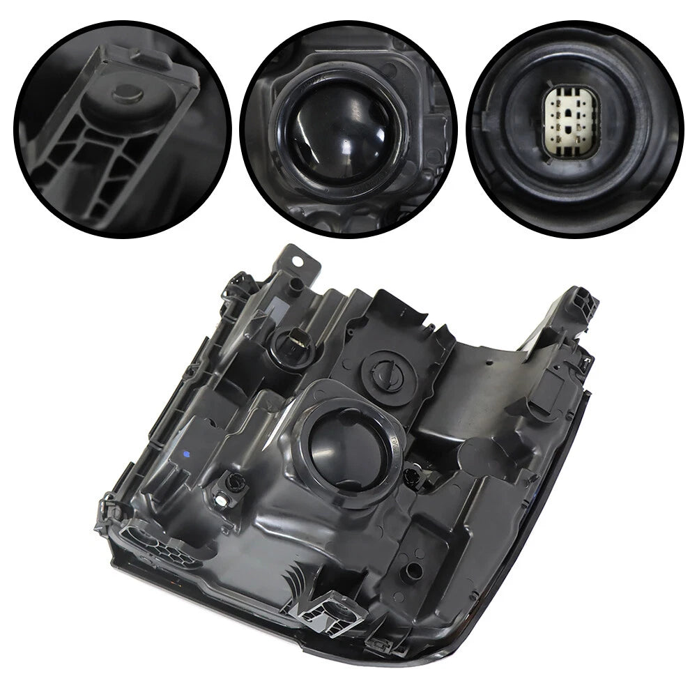 Headlight for Chevy Silverado 1500 (2016–2018) Black HID/Xenon with LED DRL