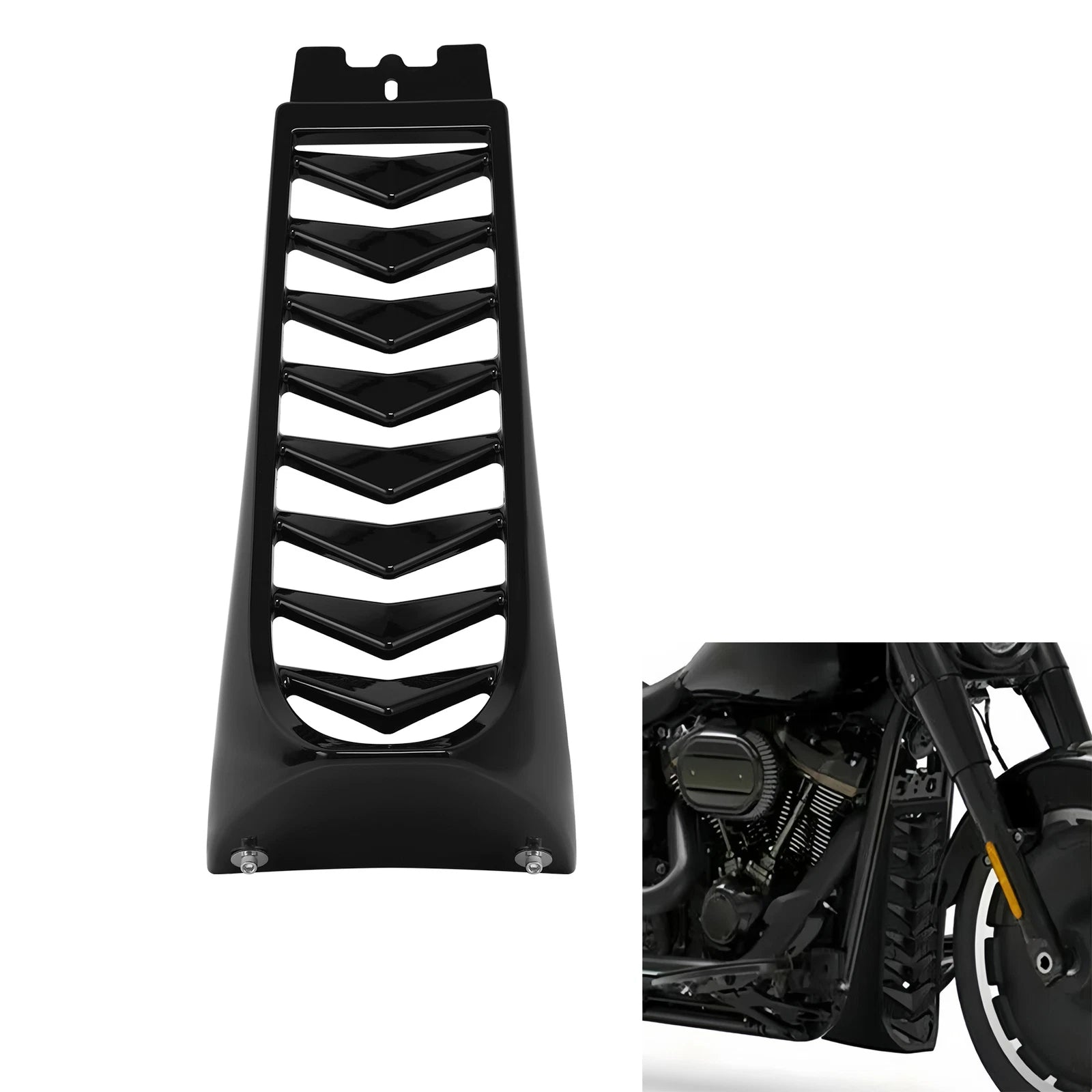 Chin Fairing Spoiler Lower Radiator Cover for Harley Street Fat Bob Breakout (2018–2023)