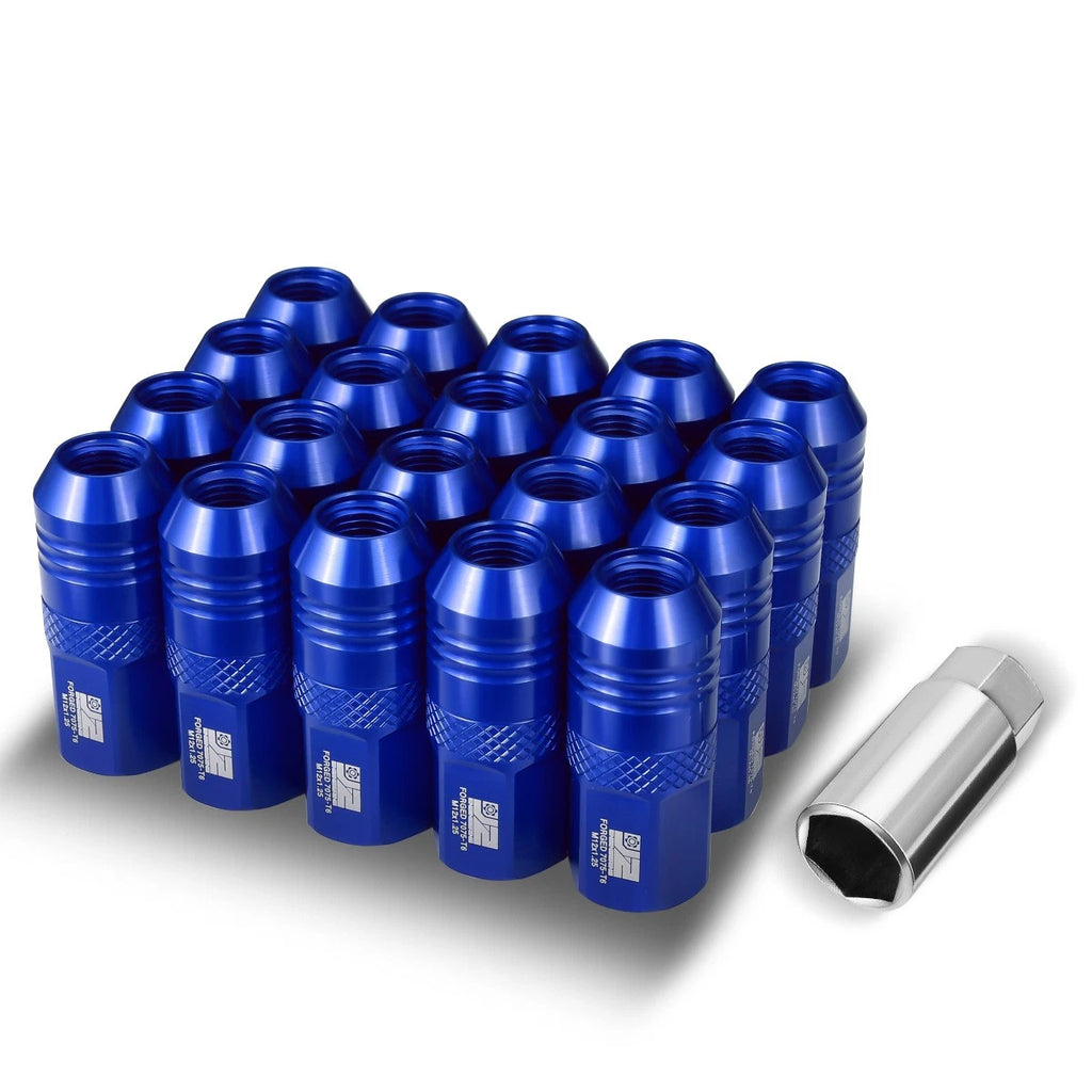 Set of 20 Open End Lug Nuts M12 X1.25 21mm OD 50mm Height