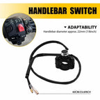 7/8" Handlebar Headlight Fog Light ON OFF Switch for Motorcycle/Bicycle