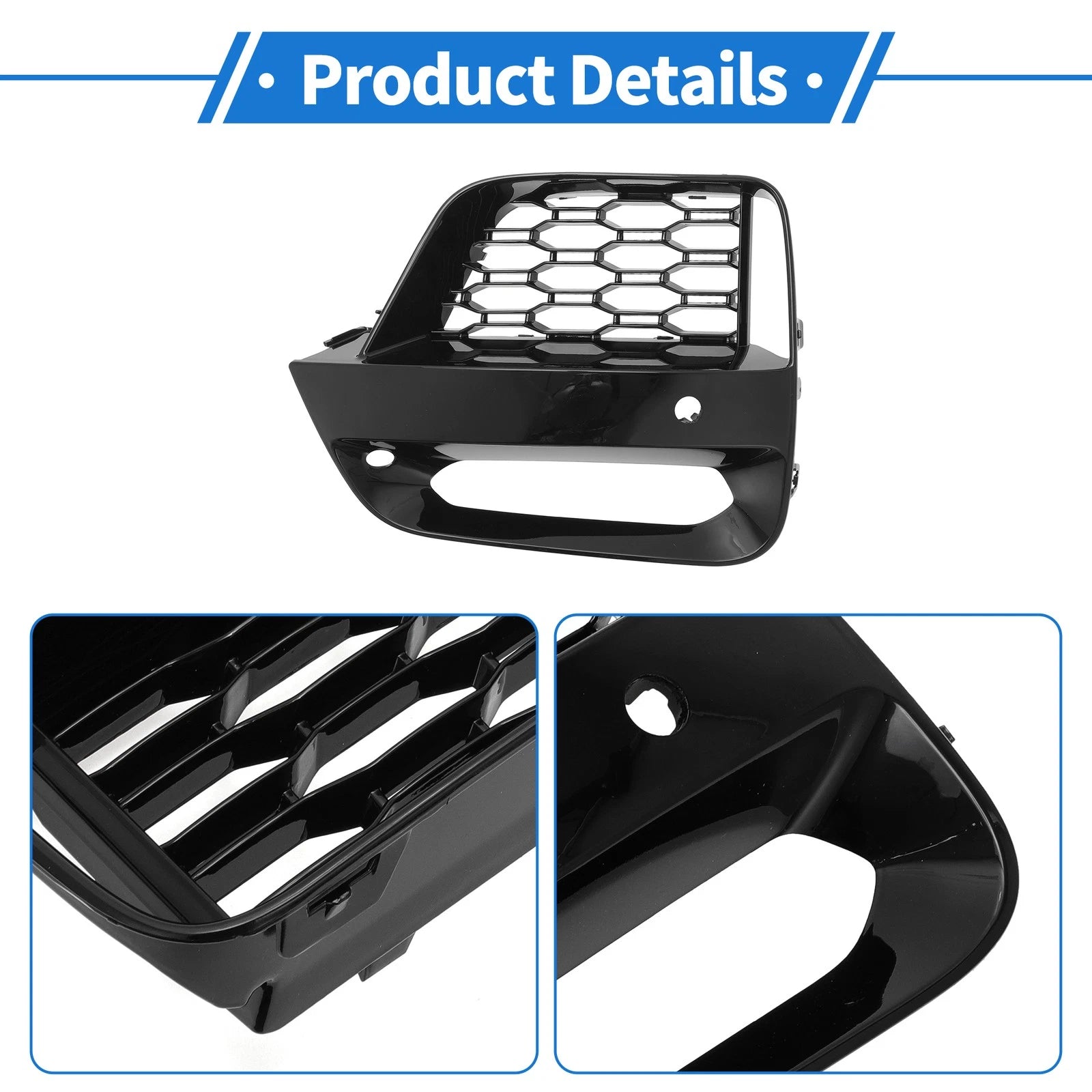 1 Pcs Fog Light Grill for BMW X3 X4 G01 G02 (2018–2021) No. 51118098830