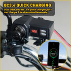 Dual USB Charger for Motorcycle (Waterproof)