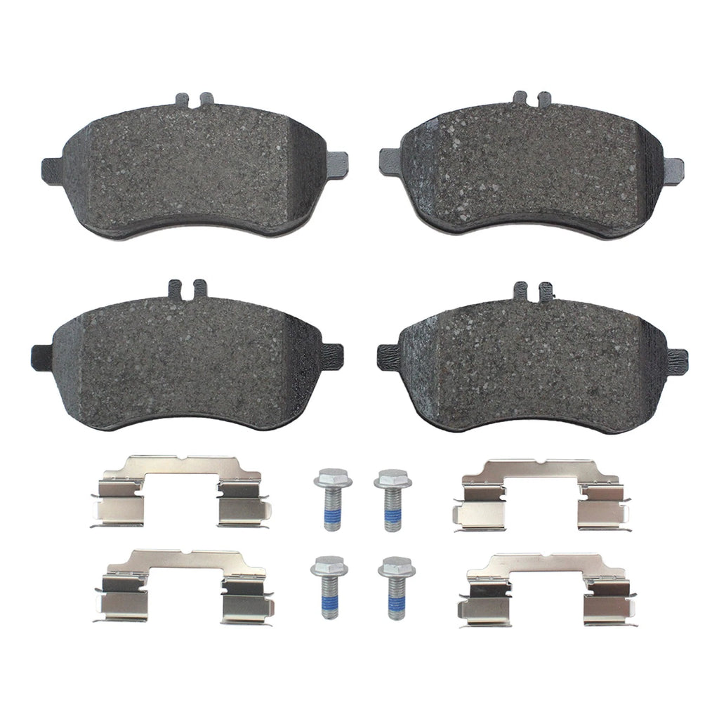 Set of 4 Low-Met Disc Brake Pads for Mercedes R172 W204 (2011–2015)
