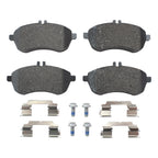 Set of 4 Low-Met Disc Brake Pads for Mercedes R172 W204 (2011–2015)