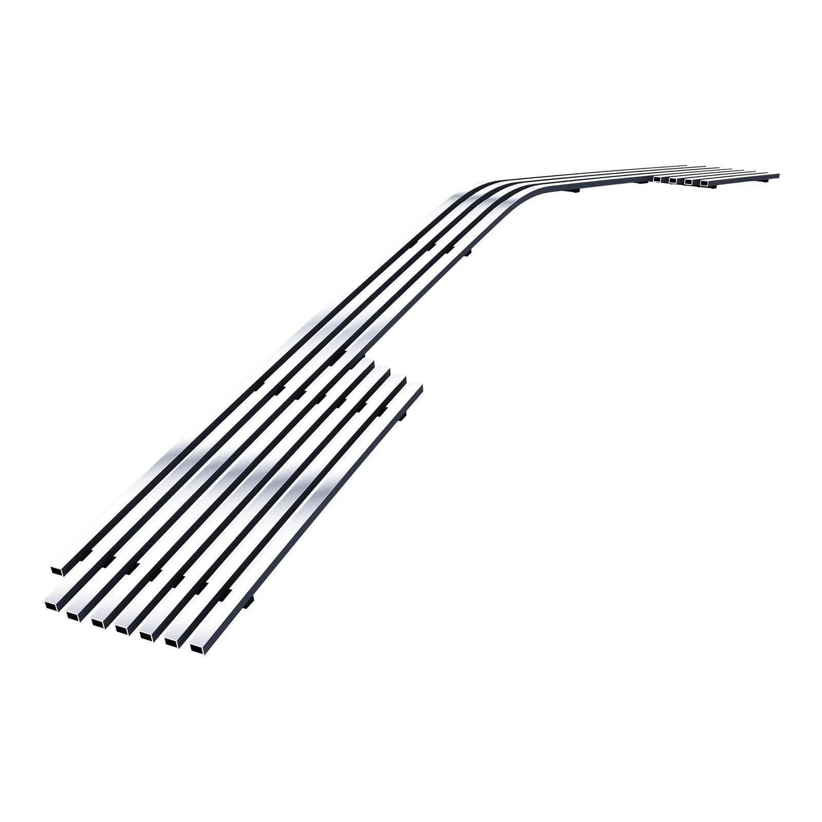 Stainless Chrome Bumper Billet Grille for Chevy Silverado 1500 (2014–2015)