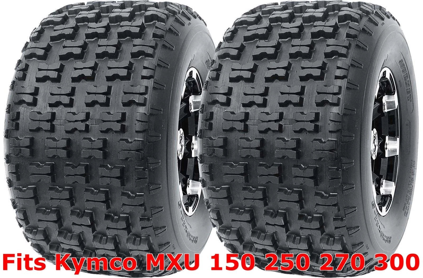 Set of 2 WANDA Sport ATV Tires 22x10-10 for Kymco MXU 150 250 270 300 P336