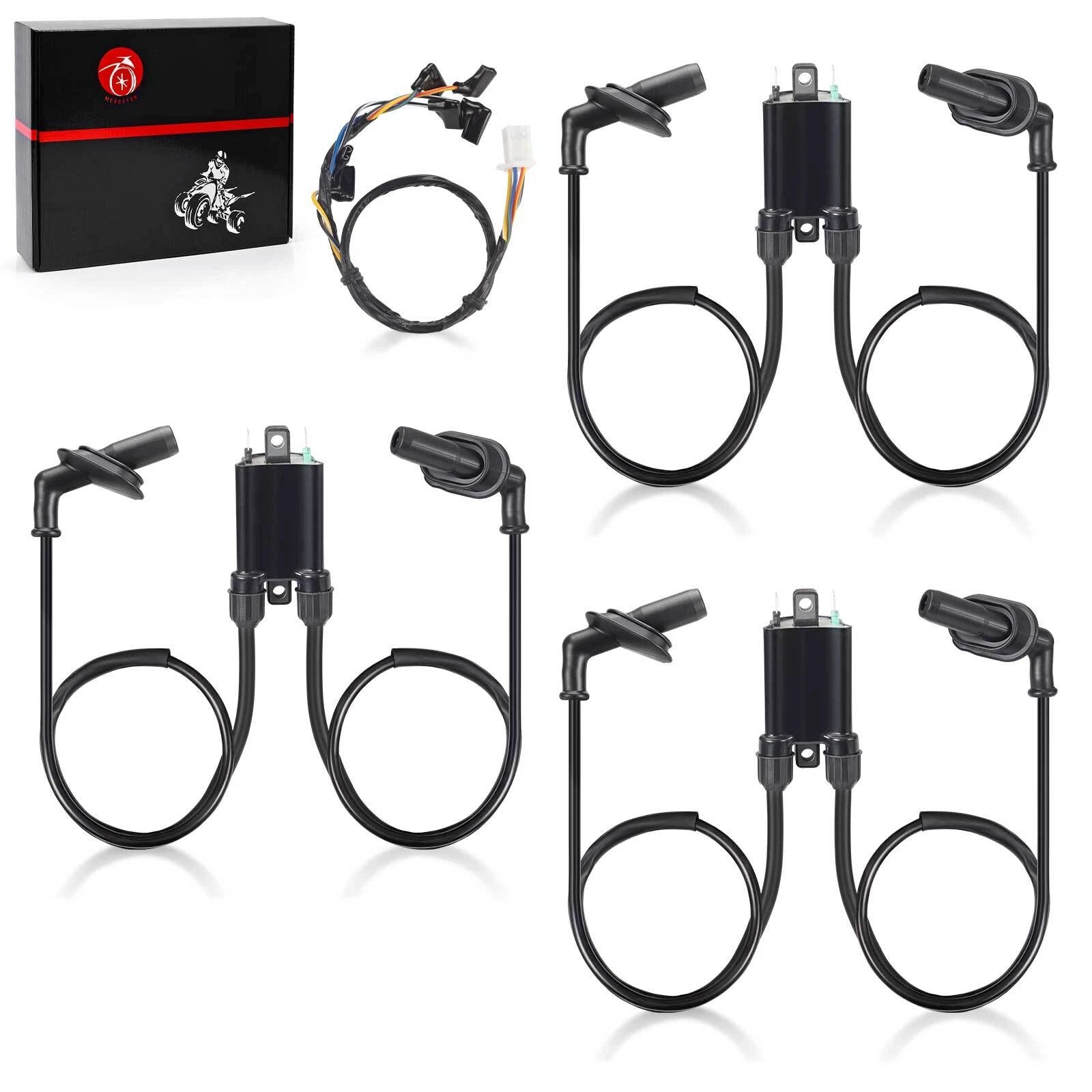 3 Ignition Coils with Sub-wire for Honda Goldwing 1500 GL1500 (1989–2000)
