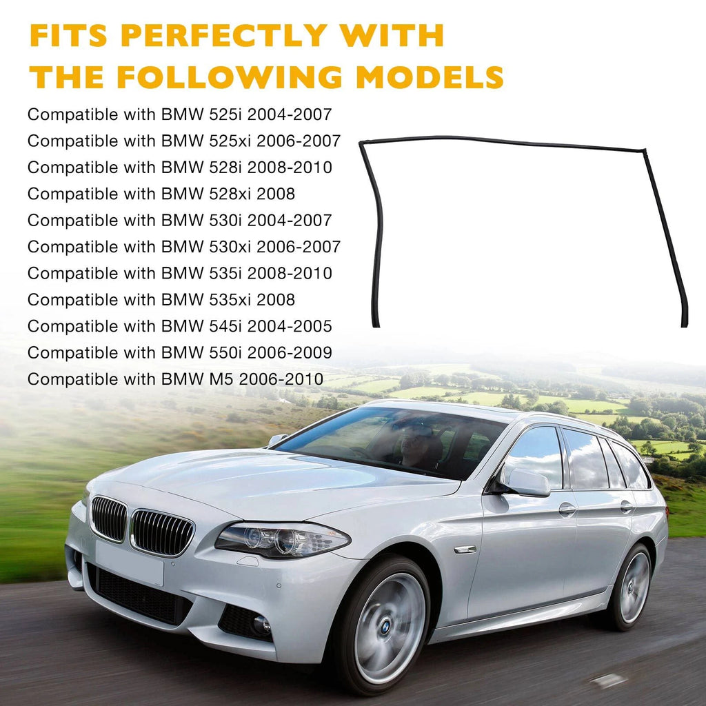 Rear Windshield Upper Moulding Trim Seal for BMW 5 Series (2004-2010)