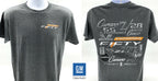 Chevy Camaro T Shirt Gray Front Logo for Chevrolet Camaro (1967–2002)