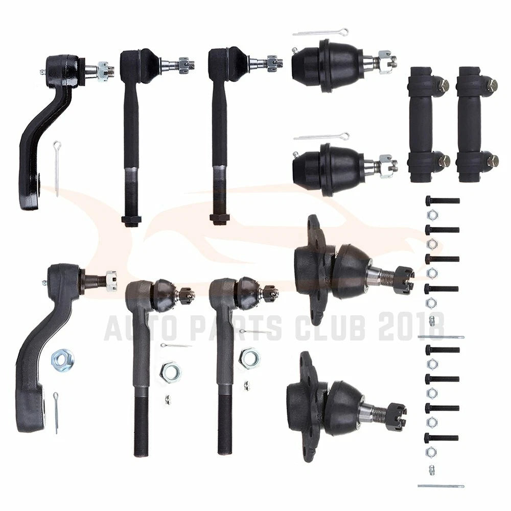 12Pcs Front Ball Joints Idler Pitman Arm Tie Rod for Chevrolet K2500 (1995–2000)