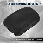 Black Microfiber Leather Armrest Protector for BMW X3 (2011–2017)