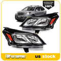 Headlight with Bulbs for Chevy Traverse (2013–2017) Black Housing