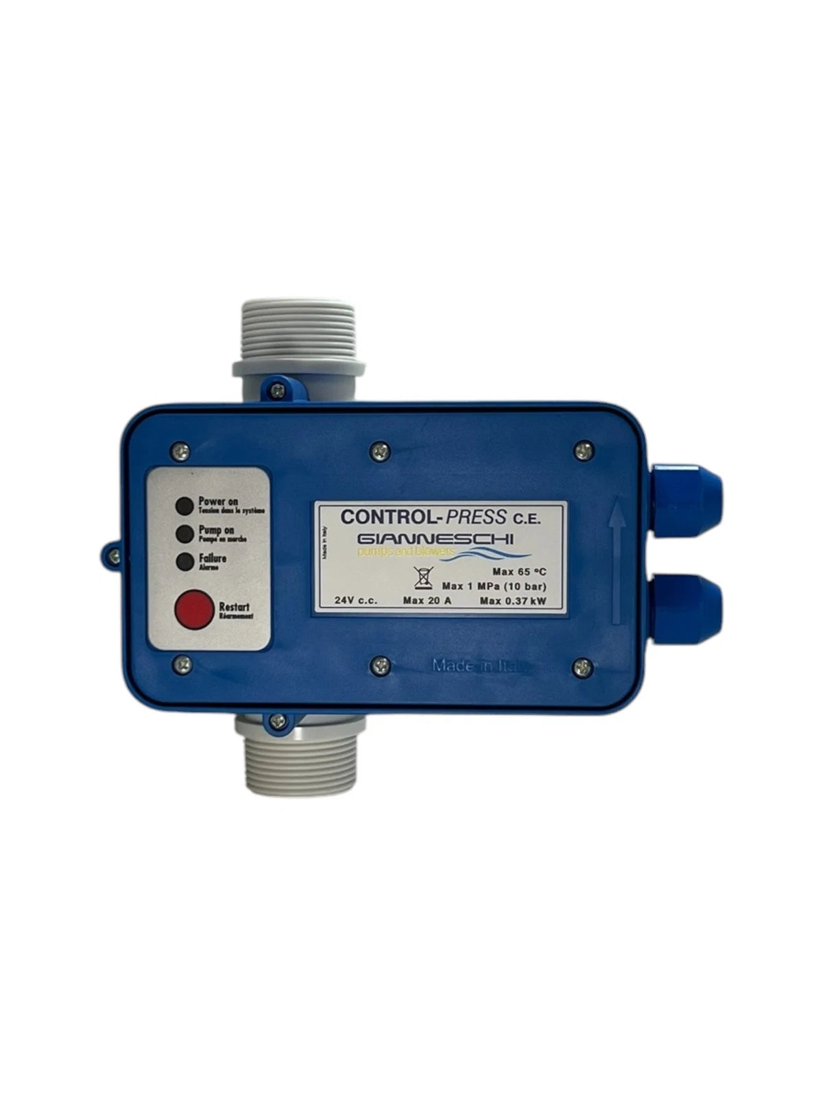 Control Pressure CE for Gianneschi 15CE3 (24V, 1.25" Connections, 1.5 Bar)