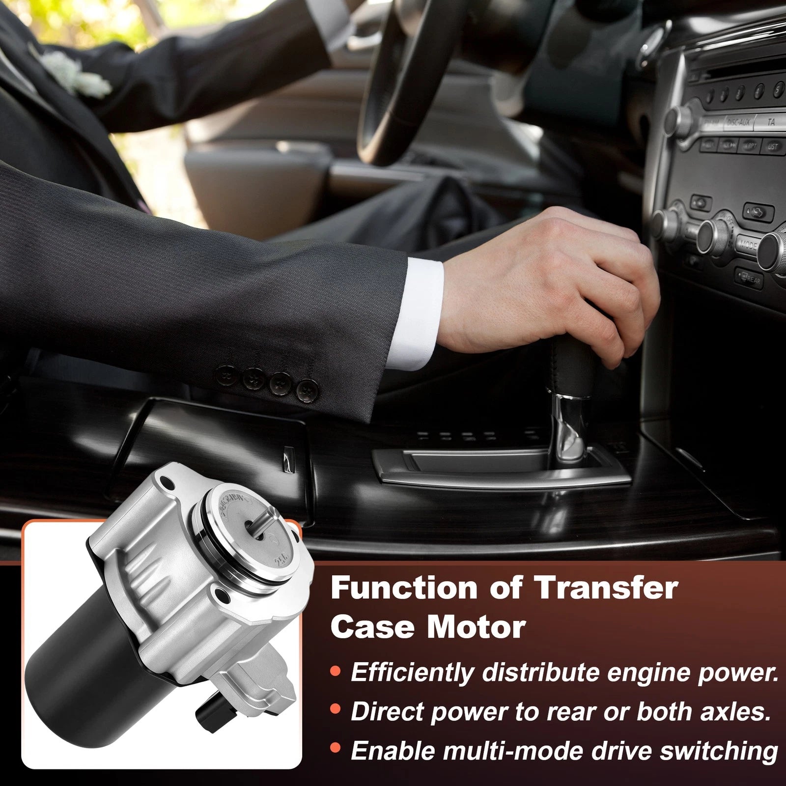 Transfer Case Shift Motor for Dodge Durango, Jeep Grand Cherokee (68026953AA)