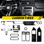21Pcs Carbon Fiber Interior Trim Kit for Ford Mustang (2009â2013)