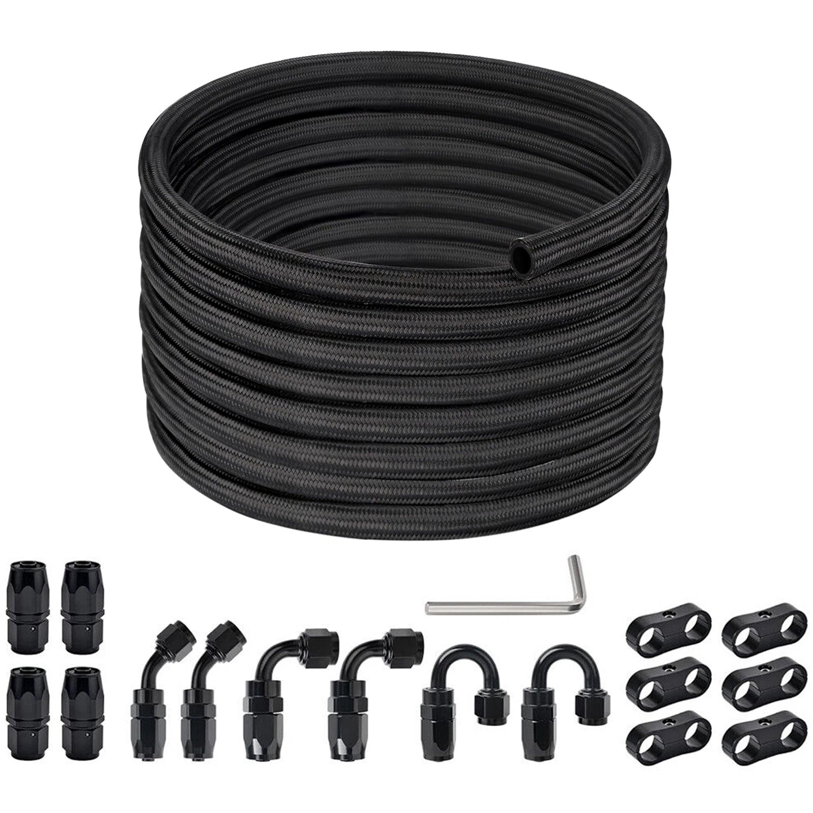 Fuel Line Kit for Universal Applications (20FT, -10AN)