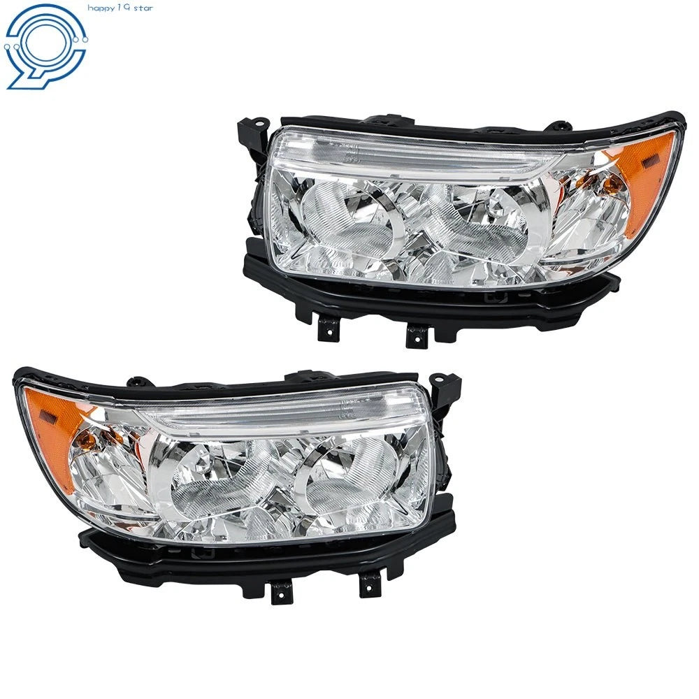 Halogen Headlight Set for Subaru Forester (2006-2008) w/Bulb Left Right
