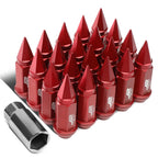20Pcs J2 7075 Forged Aluminum M12x1.25 Spiky Cap Lug Nuts for Universal