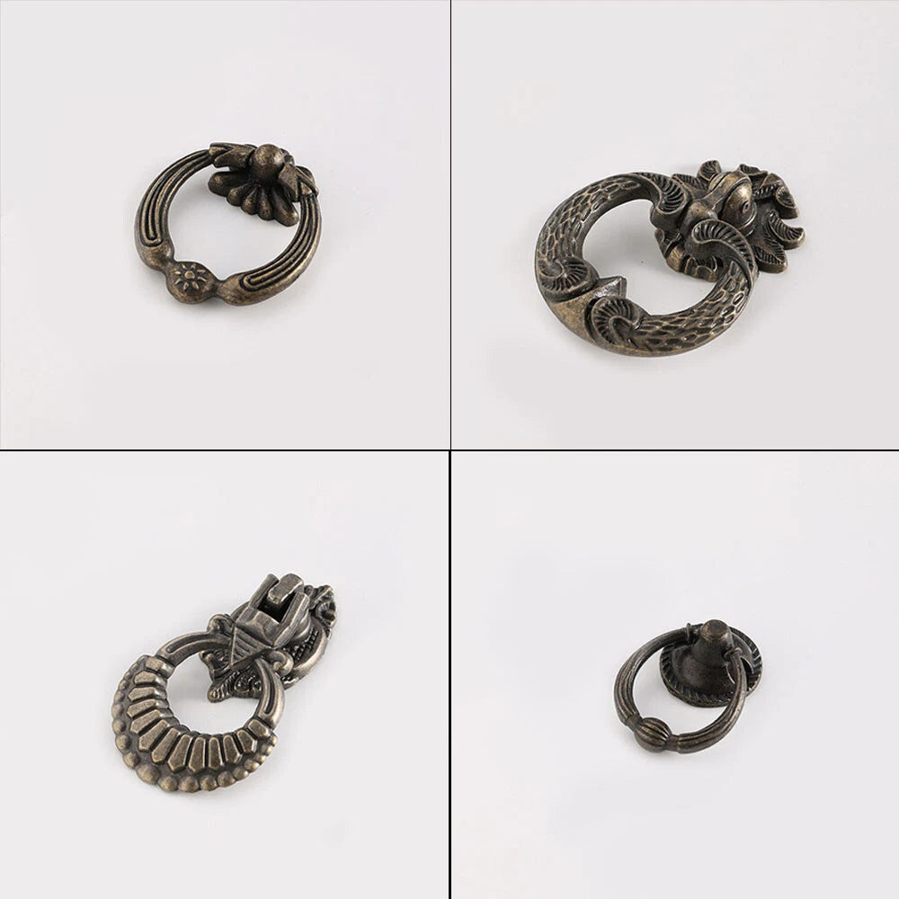 Set of 10 Vintage Cabinet Handles for Kitchen Cupboard