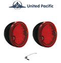 LED Tail Lights Pair w Black Housing + Flasher for 1960-1966 Chevy GMC Truck