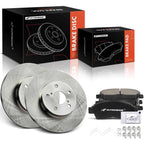 Ceramic Brake Pads and Front Disc Rotors for Toyota RAV4 (1996-2000)