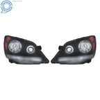 Pair of Black Halogen Front Headlights for Honda Odyssey (2005-2010)