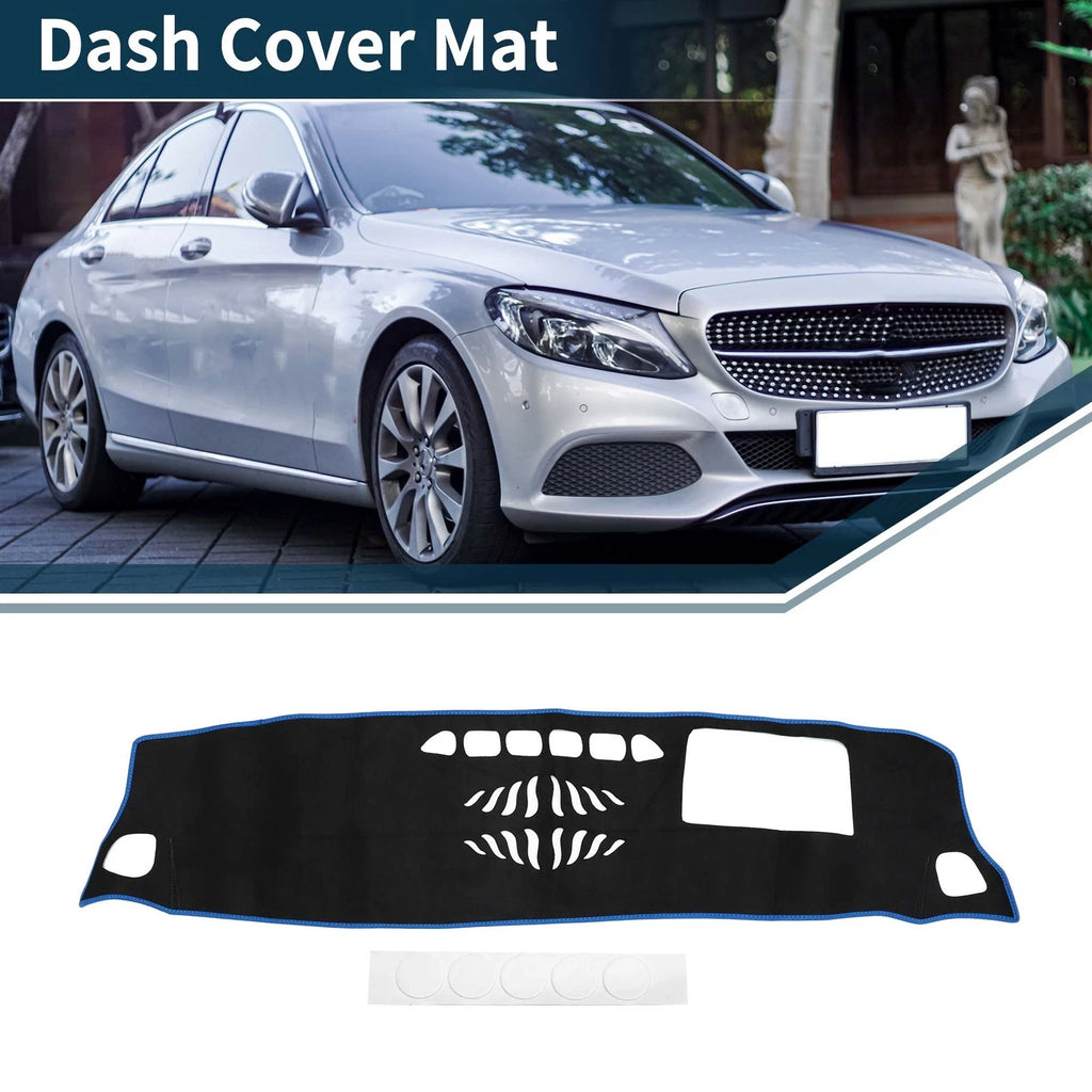 Dashboard Dash Cover Mat for Mercedes-Benz GLB X247 (2020–2022) Black Blue