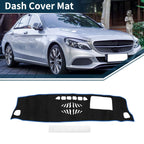 Dashboard Dash Cover Mat for Mercedes-Benz GLB X247 (2020–2022) Black Blue