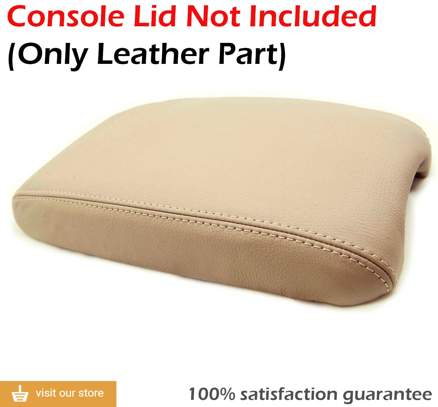 Leather Synthetic Center Console Armrest Cover for Lexus LX470 (2003–2009) Beige