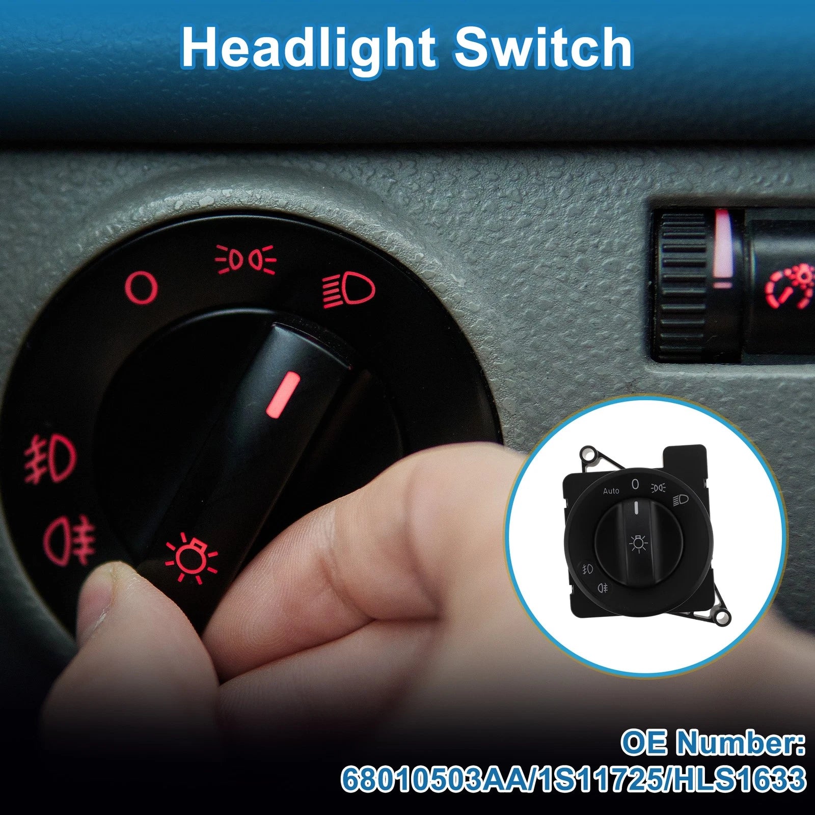 Headlight Switch for Mercedes-Benz Actros/Antos/Arocs/Axor (2007–2009) No.68010503AA