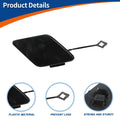 Tow Hook Cover Front Right for BMW 535i 550i GT Black