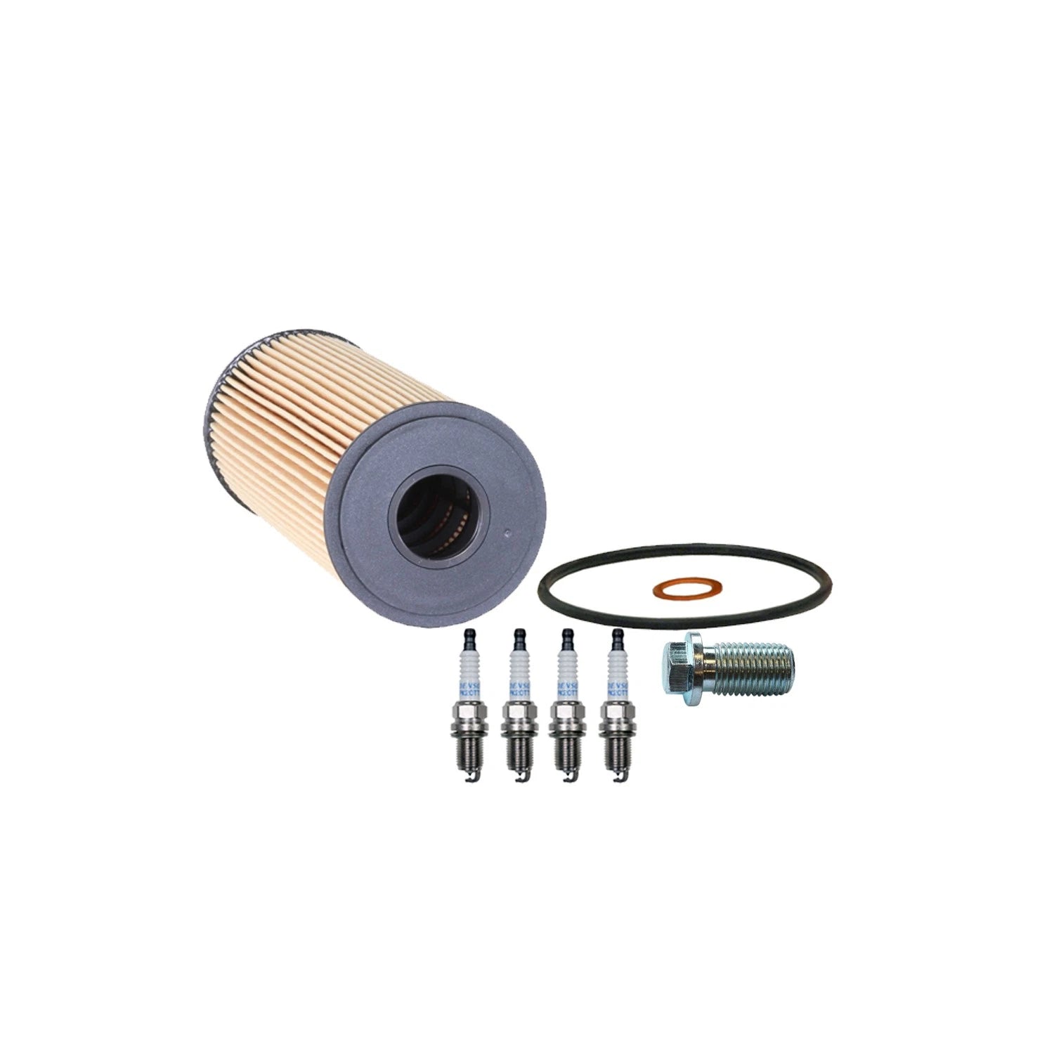 Wix Engine Oil Filter & Denso 4 Platinum TT Spark Plugs for Mercedes SLK230 (1998–2004)
